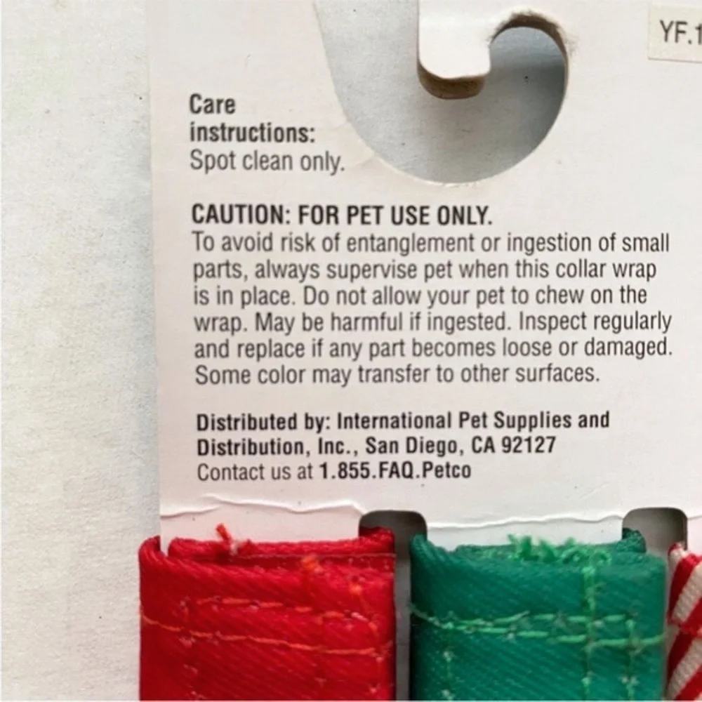 (5) Christmas Dog Collar Customization Set 3 Count Fits 3/4 Inch Collars